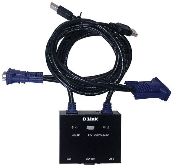 KVM переключатель D-Link KVM-221 - фото 3 - id-p214635199