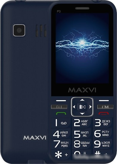 Мобильный телефон Maxvi P3 (синий) - фото 1 - id-p214649651