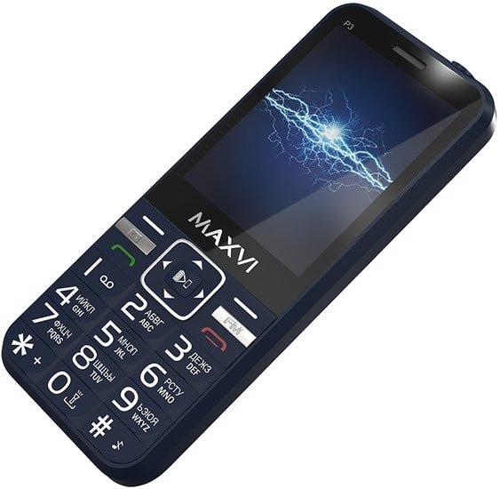 Мобильный телефон Maxvi P3 (синий) - фото 5 - id-p214649651