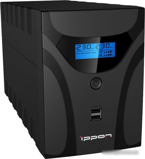 Источник бесперебойного питания IPPON Smart Power Pro II 1600 Euro - фото 1 - id-p214639310