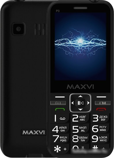 Мобильный телефон Maxvi P3 (черный) - фото 1 - id-p214649674
