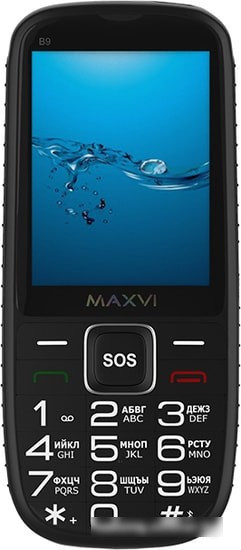 Мобильный телефон Maxvi B9 (черный) - фото 2 - id-p214649675
