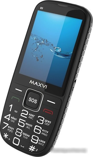 Мобильный телефон Maxvi B9 (черный) - фото 4 - id-p214649675