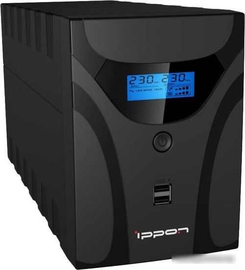 Источник бесперебойного питания IPPON Smart Power Pro II 1600 - фото 1 - id-p214639330