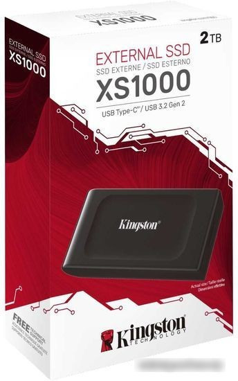 Внешний накопитель Kingston XS1000 2TB SXS1000/2000G - фото 3 - id-p214645650