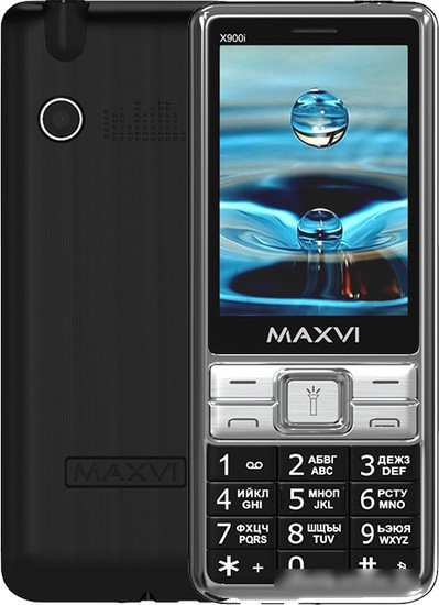 Кнопочный телефон Maxvi X900i (черный) - фото 1 - id-p214649685