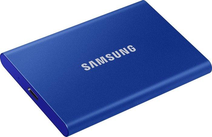 Внешний накопитель Samsung T7 500GB (синий) - фото 5 - id-p214645660