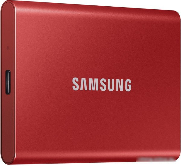 Внешний накопитель Samsung T7 500GB (красный) - фото 2 - id-p214645663