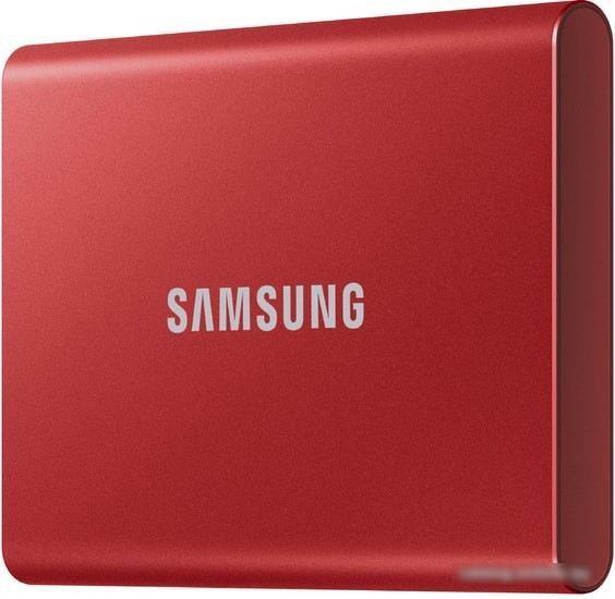 Внешний накопитель Samsung T7 500GB (красный) - фото 3 - id-p214645663