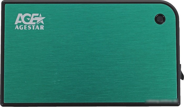 Бокс для жесткого диска AgeStar 3UB2A14 (зеленый/черный) - фото 3 - id-p214649817