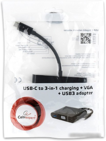 Адаптер Cablexpert A-CM-VGA3in1-01 - фото 3 - id-p214636418