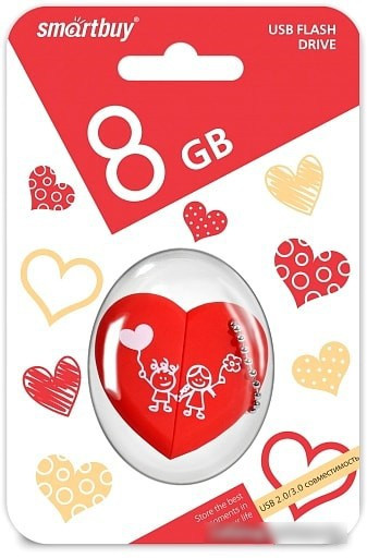 USB Flash Smart Buy Heart 8GB - фото 5 - id-p214644709