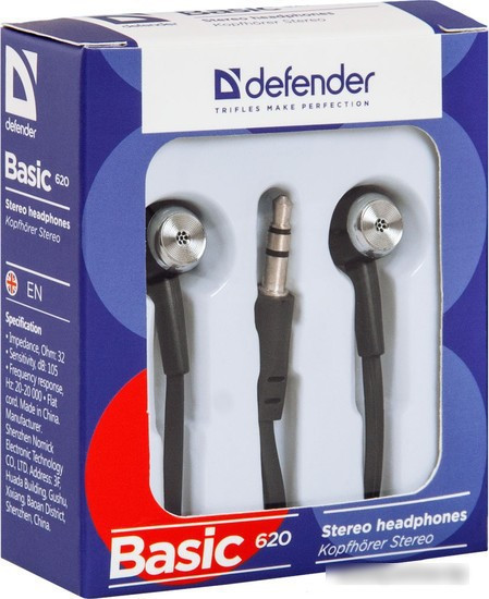 Наушники Defender Basic 620 (черный) - фото 2 - id-p214642014