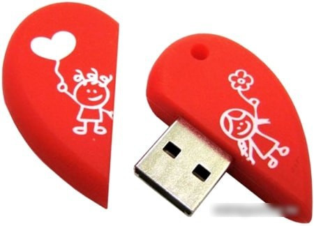 USB Flash Smart Buy Wild series Сердце 16GB (красный) - фото 1 - id-p214644717