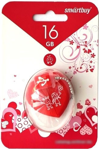 USB Flash Smart Buy Wild series Сердце 16GB (красный) - фото 2 - id-p214644717