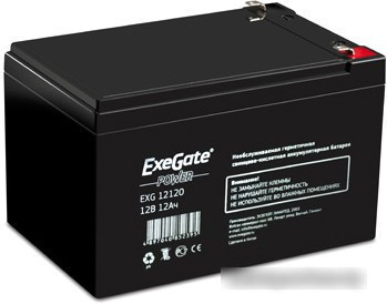 Аккумулятор для ИБП ExeGate Power EXG 12120 (12В/12 А·ч) [EP160757RUS] - фото 1 - id-p214649885