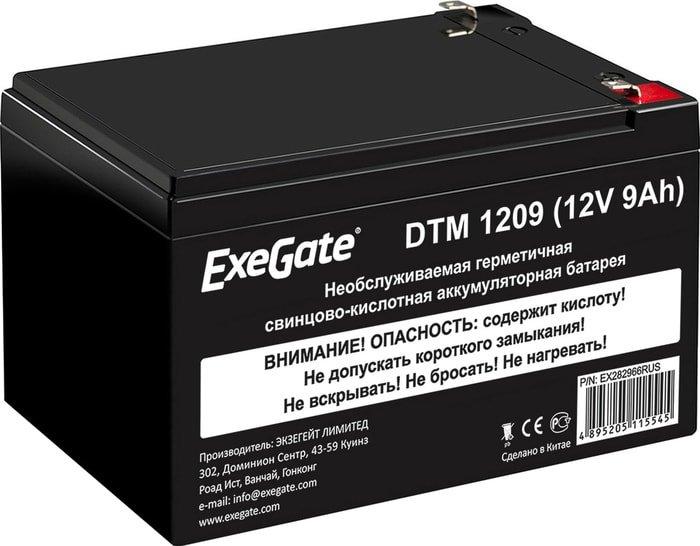 Аккумулятор для ИБП ExeGate DTM 1209 (12В, 9 А·ч) - фото 1 - id-p214649890