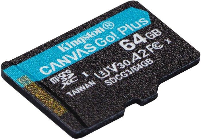 Карта памяти Kingston Canvas Go! Plus microSDXC 64GB (с адаптером) - фото 3 - id-p214644748