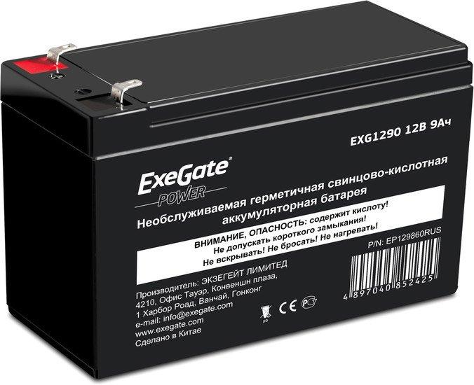 Аккумулятор для ИБП ExeGate Power EXG 1290 (12В/9 А·ч) [EP129860RUS] - фото 1 - id-p214649894