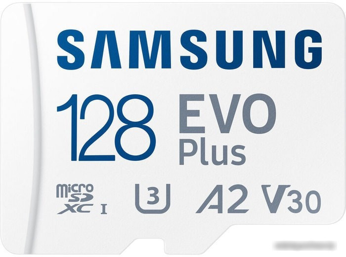Карта памяти Samsung EVO Plus 2021 microSDXC 128GB (с адаптером) - фото 2 - id-p214644771