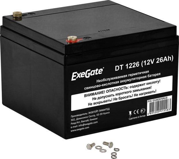 Аккумулятор для ИБП ExeGate DT 1226 (12В, 26 А·ч) - фото 1 - id-p214649928