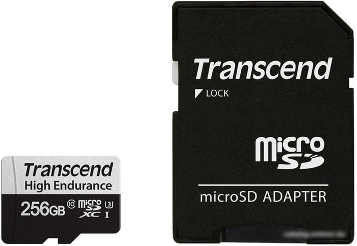 Карта памяти Transcend microSDXC TS256GUSD350V 256GB (с адаптером) - фото 1 - id-p214644784