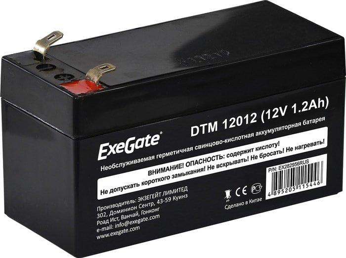 Аккумулятор для ИБП ExeGate DTM 12012 (12В, 1.2 А·ч) - фото 1 - id-p214649936
