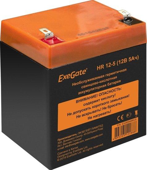 Аккумулятор для ИБП ExeGate HR 12-5 (12В, 5 А·ч) - фото 1 - id-p214649937