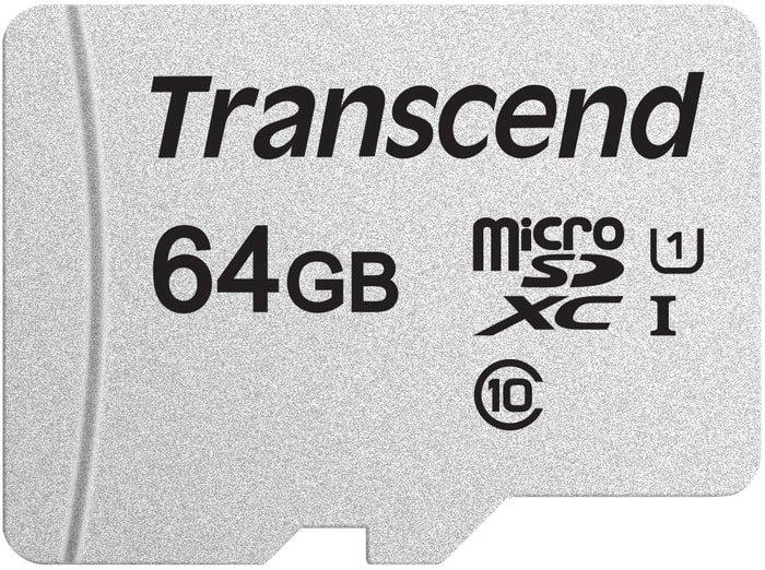 Карта памяти Transcend microSDXC 300S 64GB - фото 1 - id-p214644803