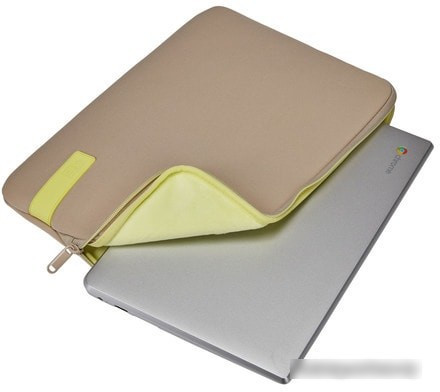 Чехол Case Logic Reflect 13" REFPC-113 (plaza taupe/sun-lime) - фото 4 - id-p214651854