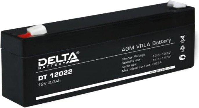 Аккумулятор для ИБП Delta DT 12022 (12В/2.2 А·ч) - фото 1 - id-p214649980
