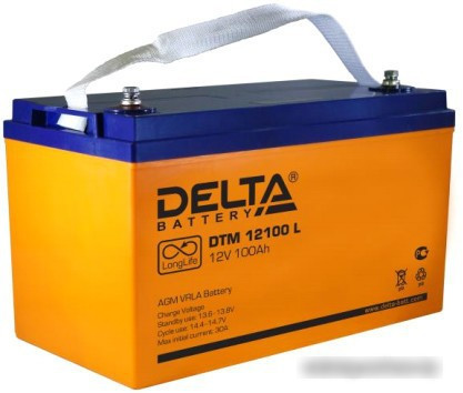 Аккумулятор для ИБП Delta DTM 12100 L (12В/100 А·ч) - фото 1 - id-p214649981