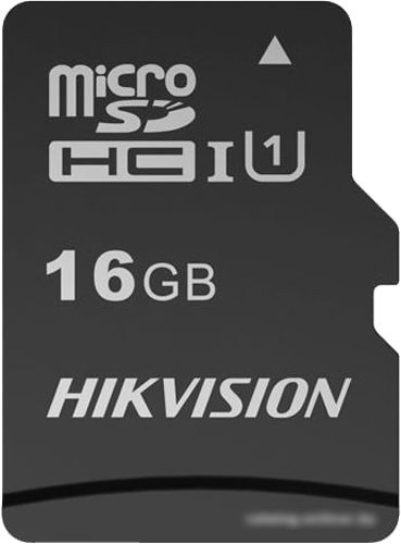 Карта памяти Hikvision microSDHC HS-TF-C1(STD)/16G 16GB - фото 1 - id-p214644842