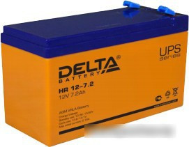 Аккумулятор для ИБП Delta HR 12-7.2 (12В/7.2 А·ч) - фото 1 - id-p214649990
