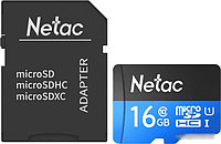 Карта памяти Netac P500 Standard 16GB NT02P500STN-016G-R (с адаптером)