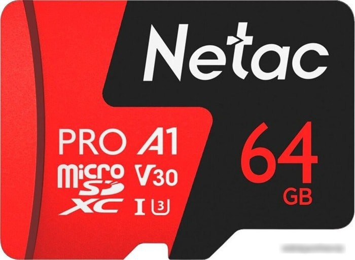 Карта памяти Netac P500 Extreme Pro 64GB NT02P500PRO-064G-S - фото 1 - id-p214644874
