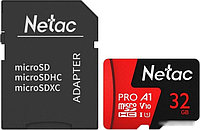 Карта памяти Netac P500 Extreme Pro 32GB NT02P500PRO-032G-R (с адаптером)