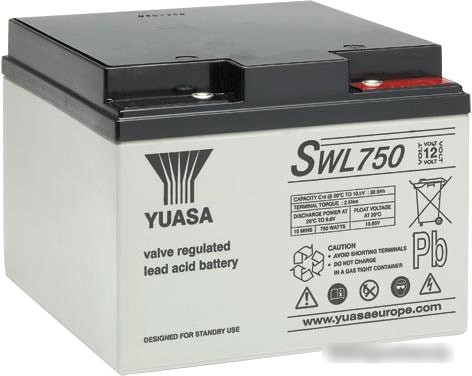 Аккумулятор для ИБП Yuasa SWL750 (12В/25 А·ч) - фото 1 - id-p214650024
