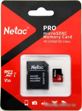 Карта памяти Netac P500 Extreme Pro 128GB NT02P500PRO-128G-R + адаптер - фото 2 - id-p214644892