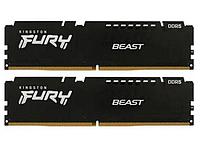 Модуль памяти Kingston Fury Beast Black DDR5 DIMM 6000MHz PC-48000 CL40 - 64Gb (2x32Gb) KF560C40BBK2-64