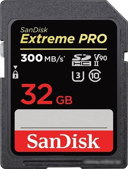 Карта памяти SanDisk Extreme PRO SDHC SDSDXDK-032G-GN4IN 32GB - фото 1 - id-p214644918