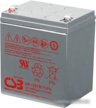 Аккумулятор для ИБП CSB HR1227W F2 (12В/6.5 А·ч) - фото 1 - id-p214650047