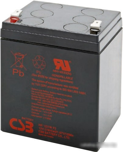 Аккумулятор для ИБП CSB HR1221W F2 (12В/5 А·ч) - фото 1 - id-p214650049