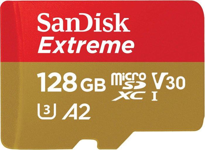 Карта памяти SanDisk Extreme microSDXC SDSQXAA-128G-GN6MN 128GB - фото 1 - id-p214644934