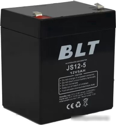 Аккумулятор для ИБП BLT JS12-5 (12В/5 А·ч) - фото 1 - id-p214650059