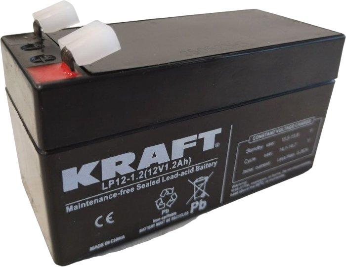 Аккумулятор для ИБП KRAFT LP12-1.2 (12V/1.2Ah) - фото 1 - id-p214650068
