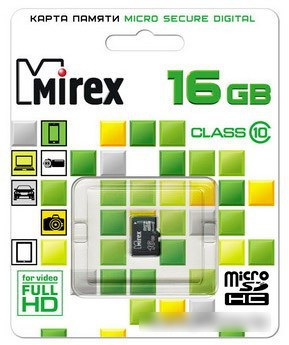 Карта памяти Mirex microSDHC (Class 10) 16GB (13612-MC10SD16) - фото 2 - id-p214644953