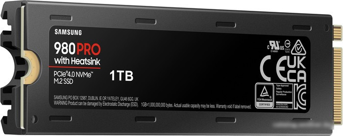 SSD Samsung 980 Pro с радиатором 1TB MZ-V8P1T0CW - фото 1 - id-p214580202
