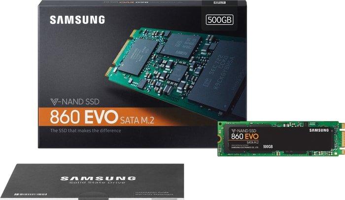 SSD Samsung 860 Evo 500GB MZ-N6E500 - фото 3 - id-p214580177