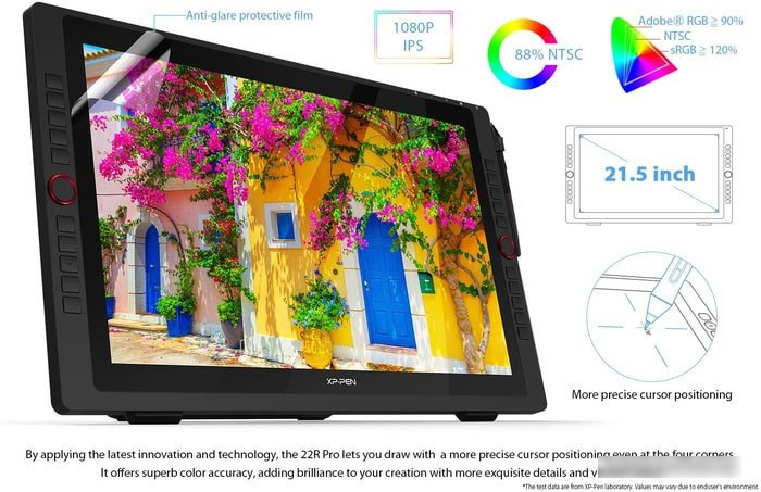 Интерактивный дисплей XP-Pen Artist 22R Pro - фото 4 - id-p214639748